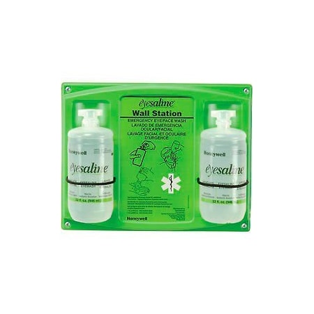 Honeywell North Honeywell Emergency Eye/Face Wash, 32 Oz. Double Bottle Station, 32-000462-0000 32-000462-0000-H5